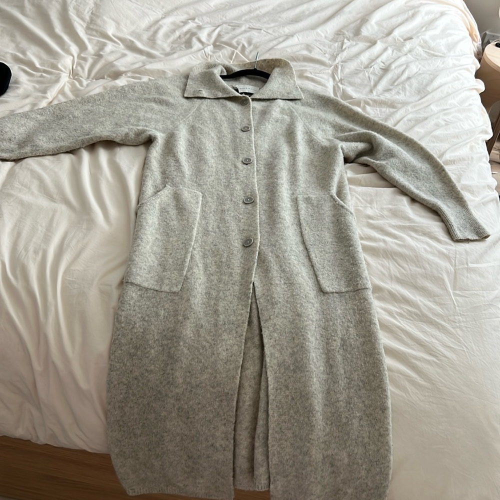 the Grouo by Babaton (Aritzia) - Long/trench yak merino wool sweater